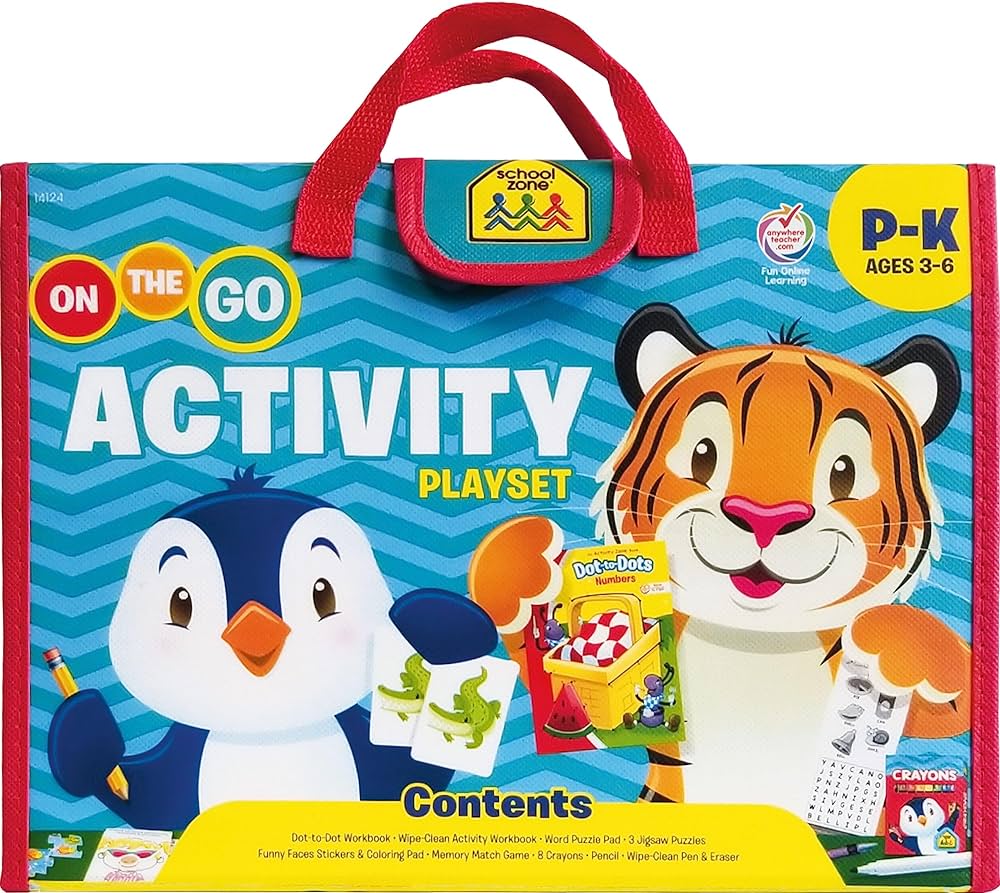 School Zone - On The Go Activity Playset - منطقة المدرسة - مجموعة لعب الأنشطة أثناء التنقل