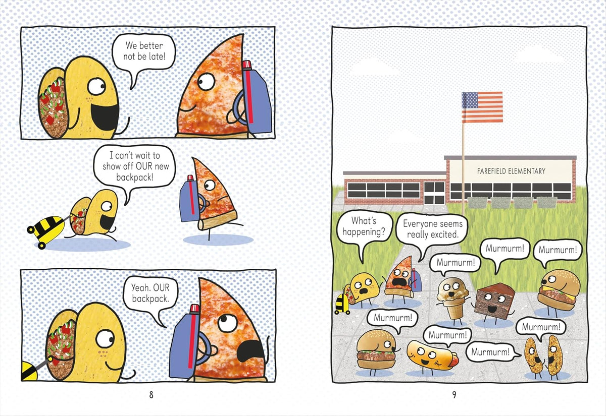Pizza and Taco Graphic Novel #04: Too Cool for School!