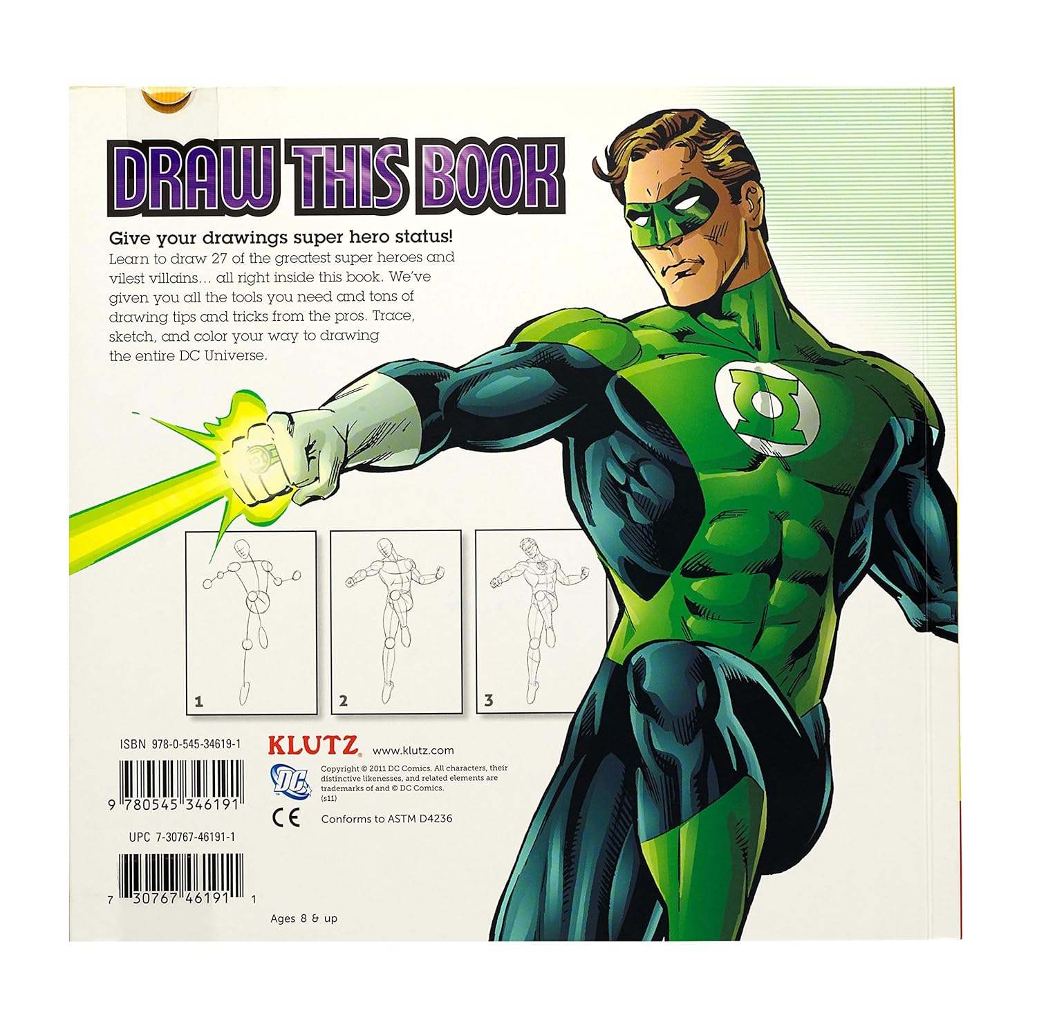 Klutz: Draw The DC Universe - Learn To Draw The Heroes And The Villains - أشياء غير تقليدية يمكن رسمها (التجليد الحلزوني)