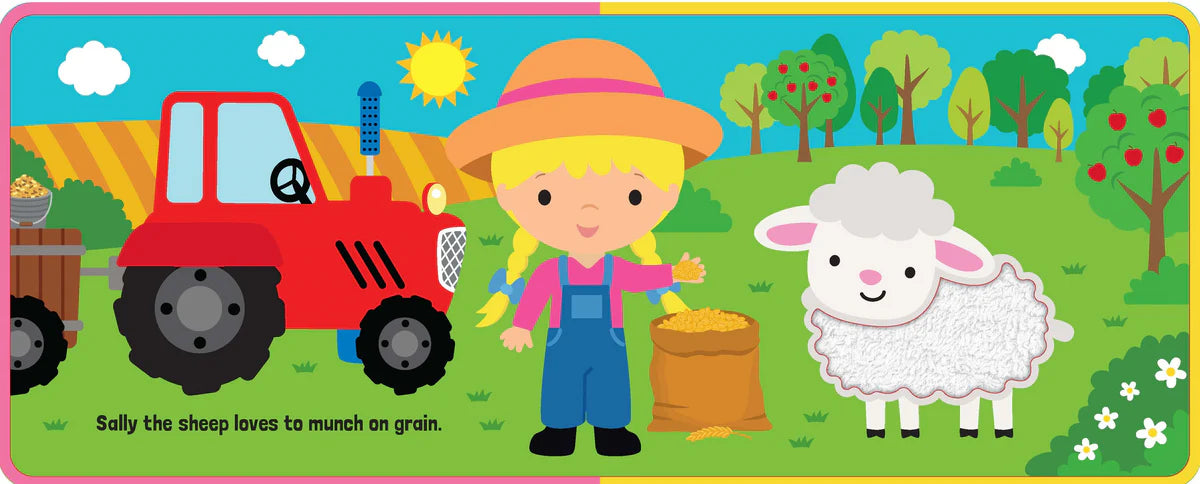 Foam Touch & Feel Book - On the Farm - ابحث عن متعة الأغنام في المزرعة - كتاب رغوي بعيون Googly