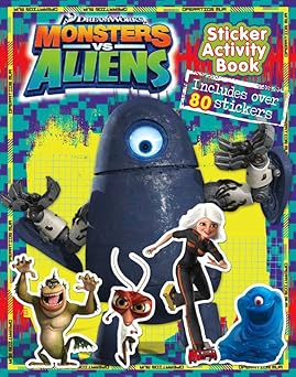 Monsters Vs Aliens - Sticker Activity Book - الوحوش مقابل الكائنات الفضائية - كتاب أنشطة الملصقات