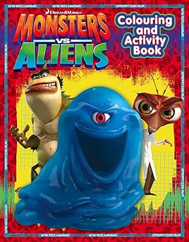 Monsters Aliens Colouring and Activity Book - كتاب تلوين وأنشطة وحوش وكائنات فضائية