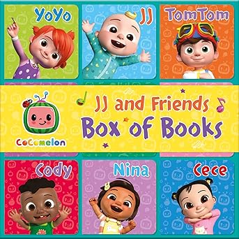CoComelon - JJ & Friends Box of Books Board book - كوكو ميلون - جيه جيه والأصدقاء: صندوق كتب مقوى