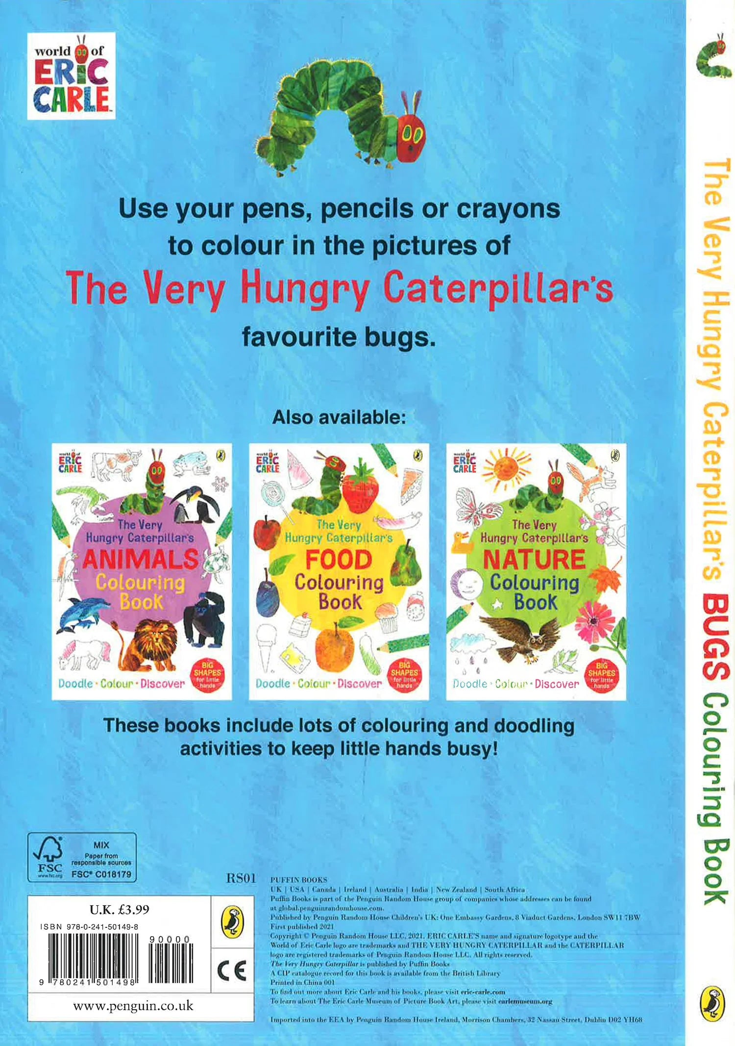 The Very Hungry Caterpillar's Bugs Colouring Book - كتاب تلوين حشرات اليرقة الجائعة جدًا