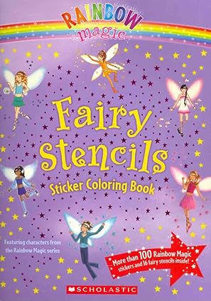 Rainbow Magic - Fairy Stencils - Sticker Coloring Book