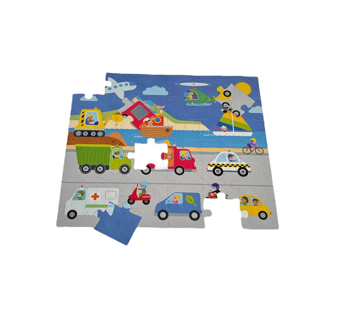 Whiz Kids Magnetic Puzzle & Book - Things that go