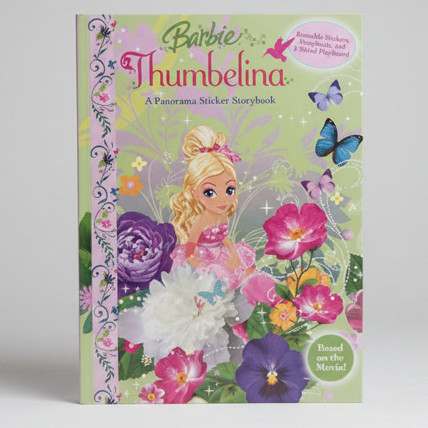 Barbie: Thumbelina - A Panorama Sticker Storybook - باربي - قصة الأميرة ونجمة البوب