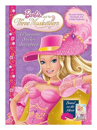 Barbie and the Three Musketeers: A Panorama Sticker Storybook - باربي - قصة الأميرة ونجمة البوب