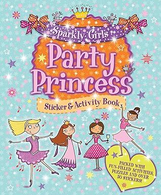 Sparkly Girls': Party Princess - Sticker And Activity Book - قراءة صورة - ملصق ولون - حكايات خرافية