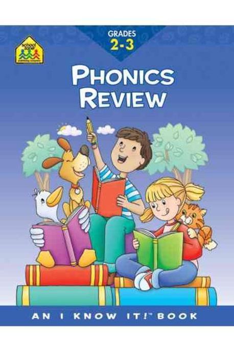 School Zone Phonics Review Workbook - Grade 2-3 - كتاب مراجعة الصوتيات من سكول زون - الصف الثاني والثالث