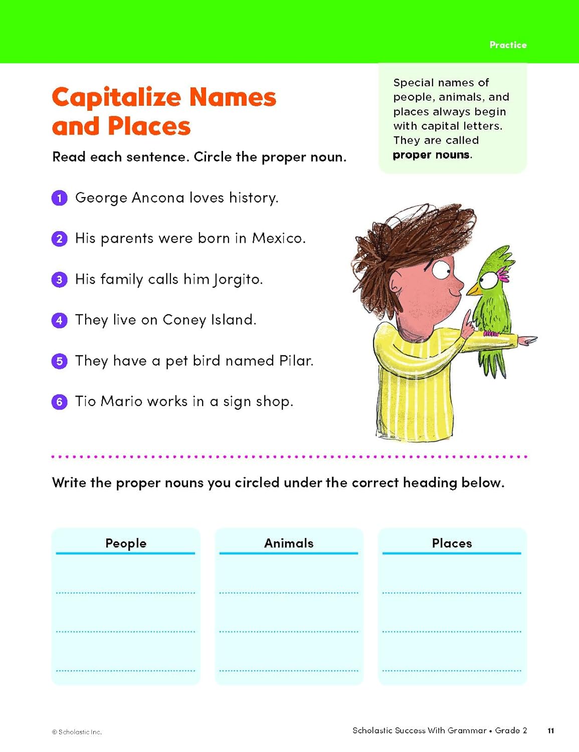 Scholastic Success With Grammar - Grade 2 Workbook