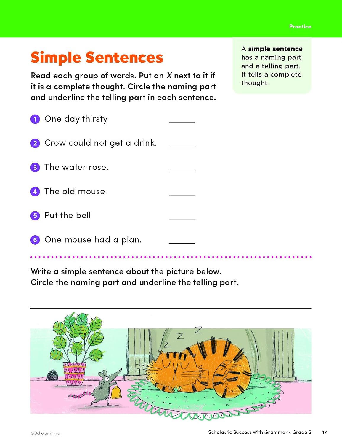 Scholastic Success With Grammar - Grade 2 Workbook