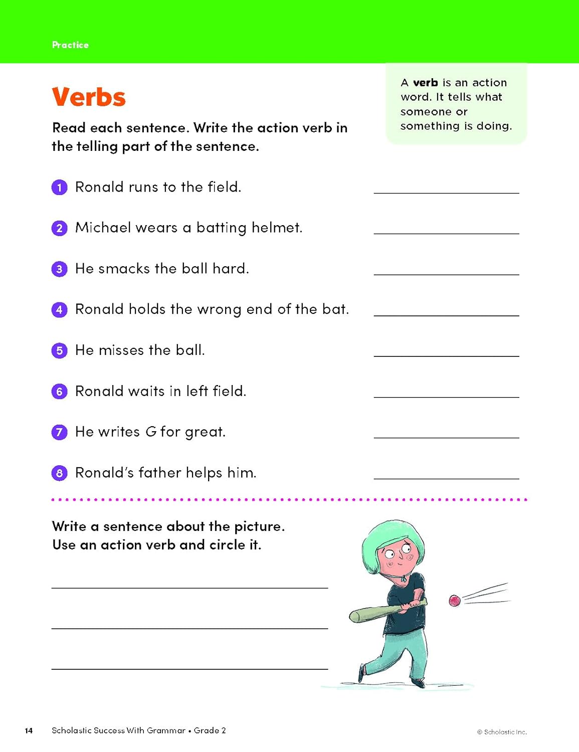 Scholastic Success With Grammar - Grade 2 Workbook