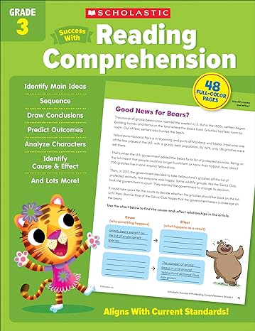 Scholastic Success With Reading Comprehension - Grade 3 Workbook