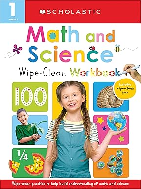 Scholastic Early Learners - First Grade Math/Science Wipe Clean Workbook