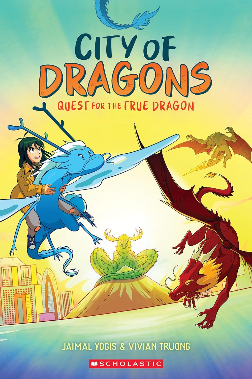City of Dragons #03 - Quest for the True Dragon: A Graphic Novel - عاصفة الصحوة: رواية مصورة (مدينة التنانين #1) - مغامرة خيالية مثيرة وسريعة الوتيرة للأطفال!