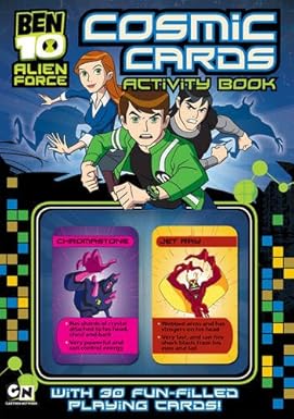 Ben 10 Alien Force Cosmic Cards Activity Book - كرتون نتورك - بن 10 القوة الغريبة - سلبي مزدوج