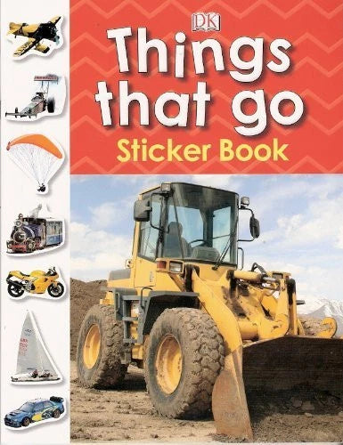 DK - Things That Go Sticker Book - DK - كتاب ملصقات أشياء تتحرك