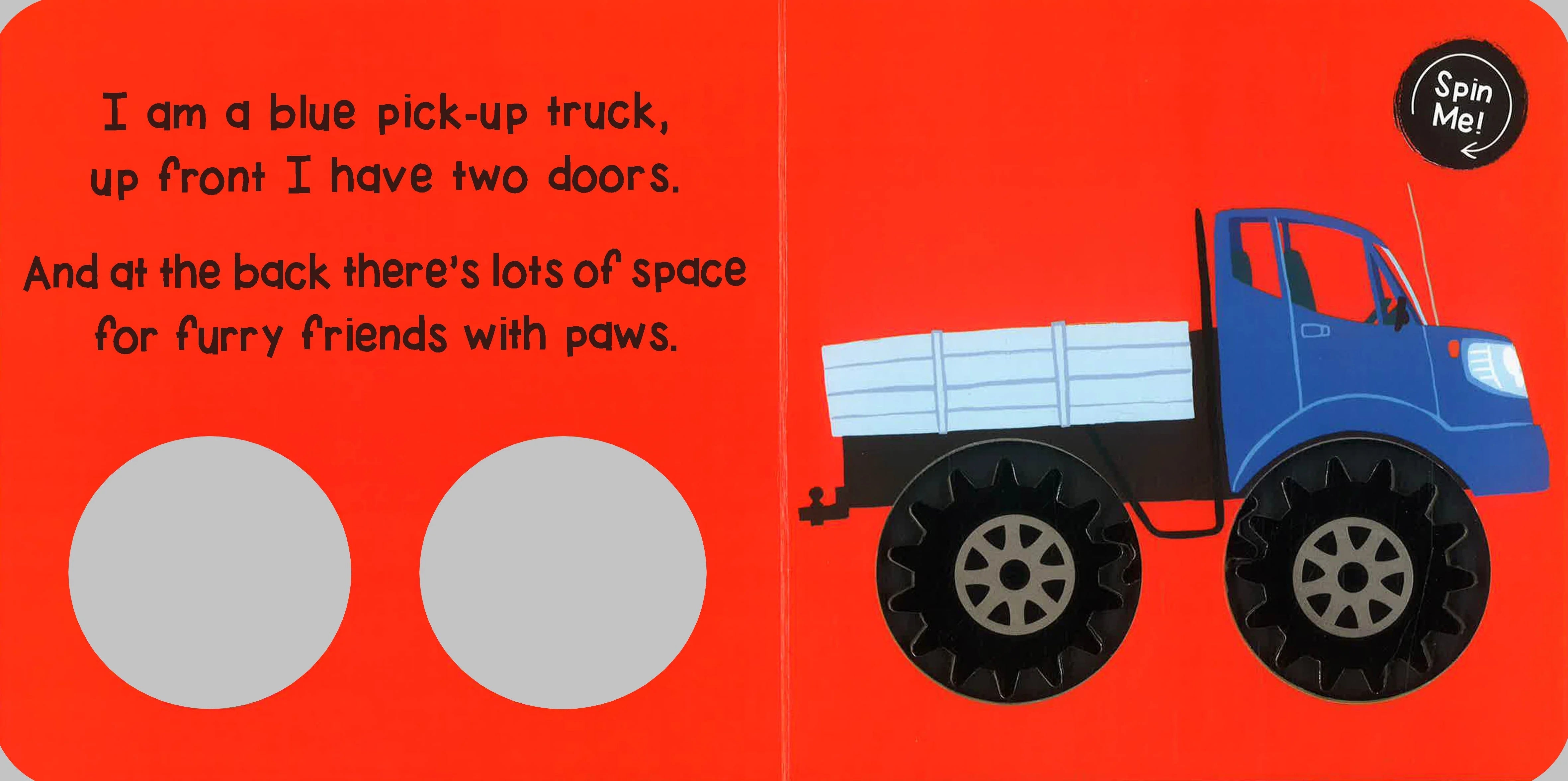 Spin Me! - Let's Go, Rescue Trucks! - سكولاستيك - كتاب شاحنتي المزدحمة - كتاب حسي للعب معي
