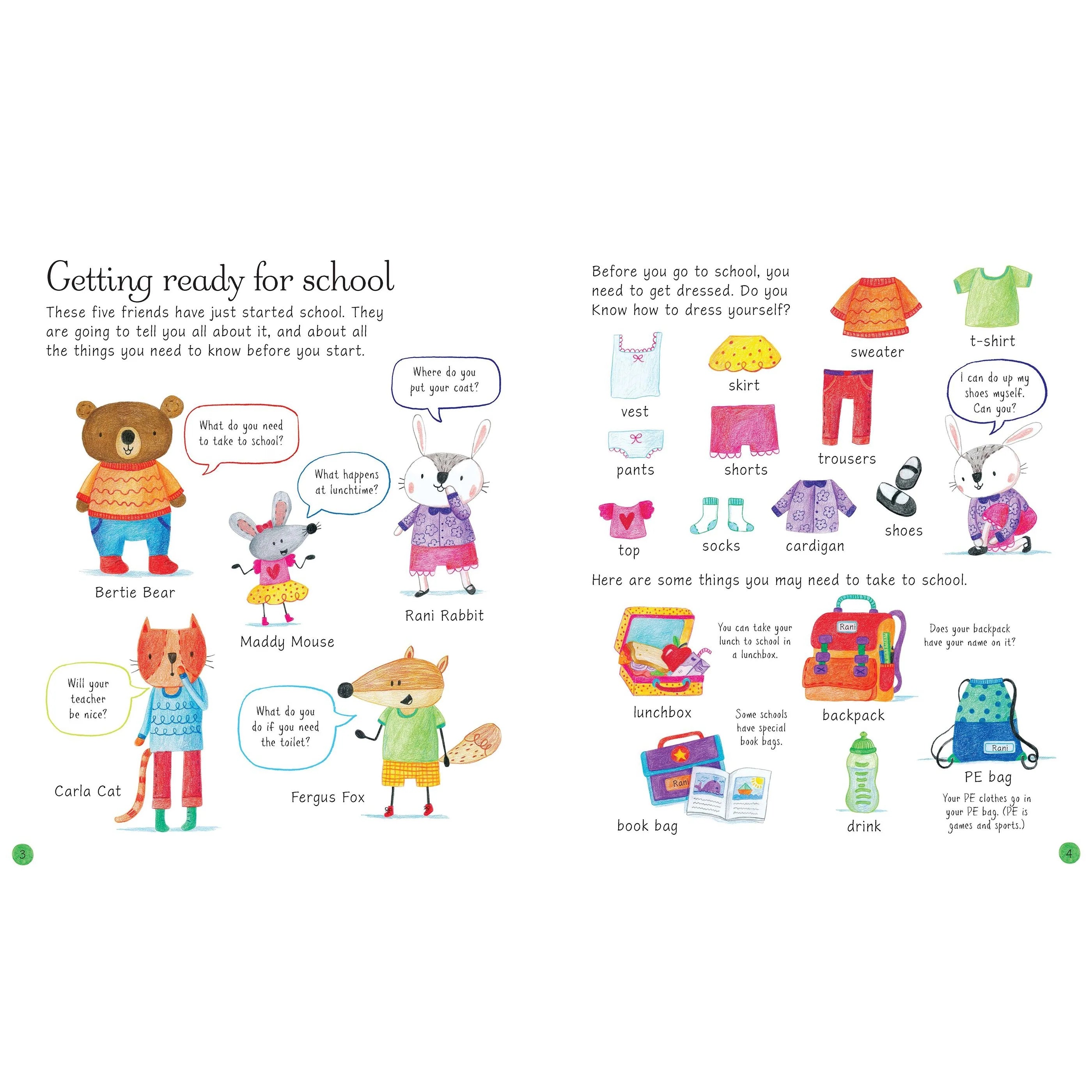Usborne - All You Need To Know Before You Start School - Spectrawide Bookstore