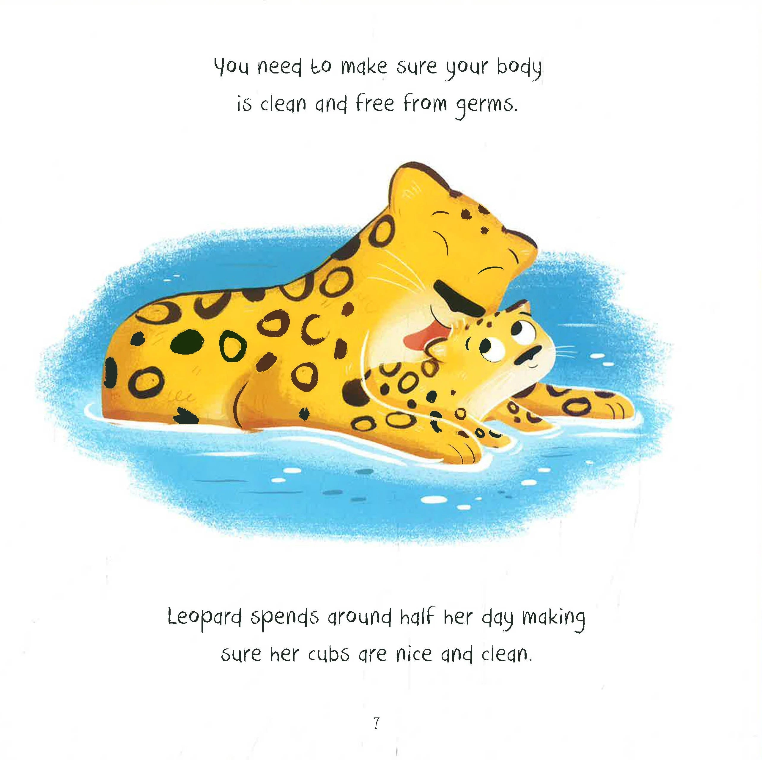 Healthy Habits - Leopard's Guide to Keeping Clean - عادات صحية - دليل النمر للحفاظ على النظافة