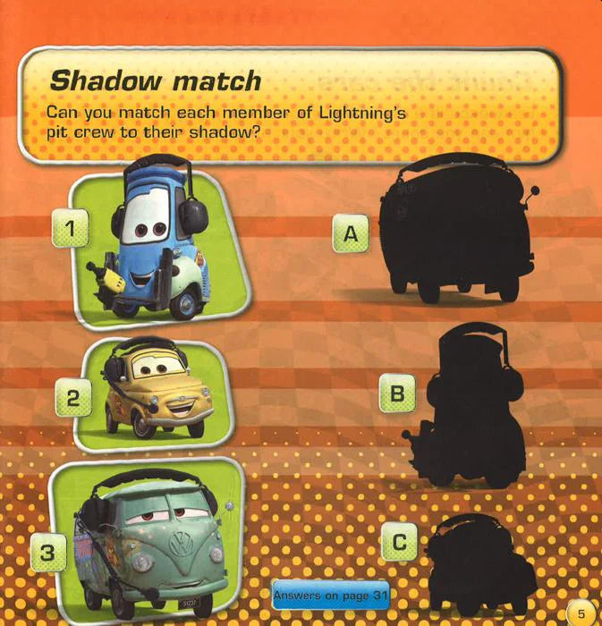 Disney Pixar: Cars - Flip Me Over - Activity and Story (2 in 1 Books) - سيارات ديزني ماجيكال ستوري 2
