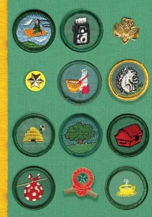 Girl Scouts Vintage Badge Flexi Journal - دفتر ملاحظات فليكسي بتصميم شارة فتيات الكشافة الكلاسيكية