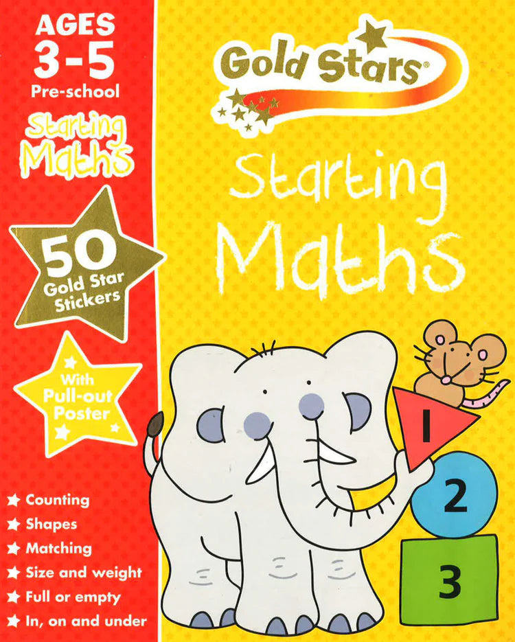 Gold Stars - Starting Maths - Ages 3-5 - النجوم الذهبية - بدء الرياضيات - الأعمار 3-5