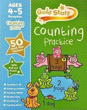 Gold Stars - Counting Practice 4-5 - نجوم ذهبية - تدريب على العد 4-5