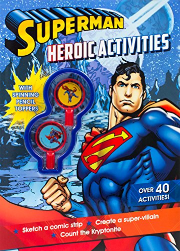 Superman Man of Steel (Activity Book with Pencil Toppers) - سوبرمان رجل من فولاذ (كتاب أنشطة مع رؤوس أقلام رصاص)