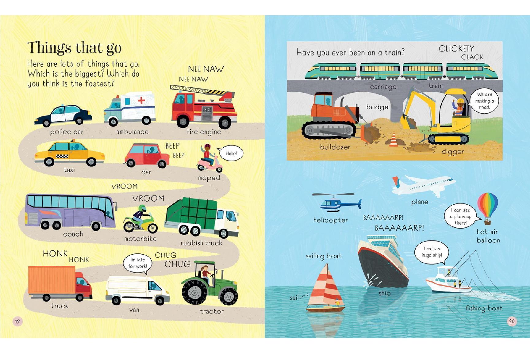 Usborne - All the Words You Need to Know Before You Start School - Spectrawide Bookstore