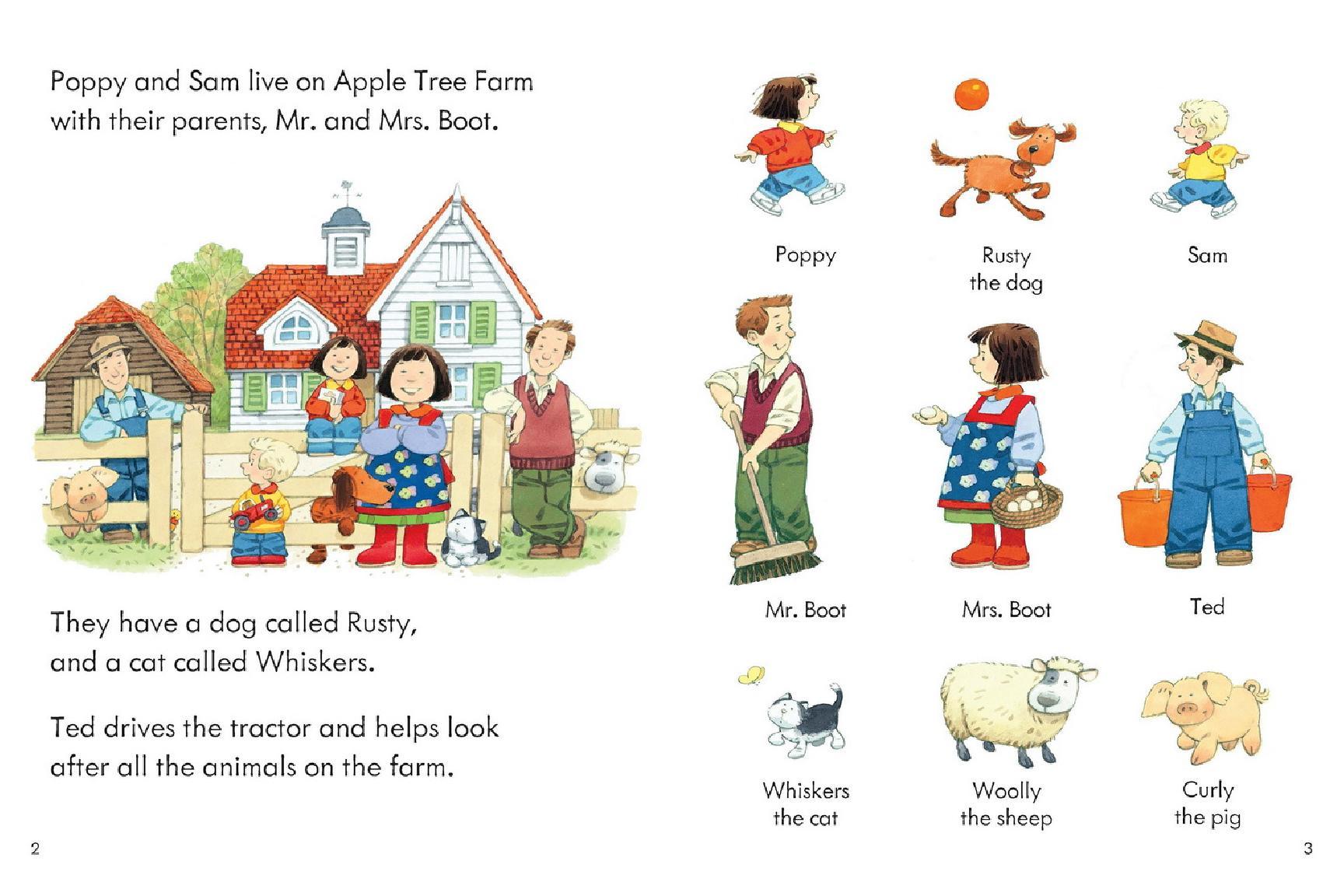 Usborne Farmyard Tales - Poppy and Sam's First Word Book - Spectrawide Bookstore