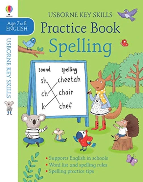 Usborne Key Skills - Practice Book Spelling Age 7to8 - Spectrawide Bookstore