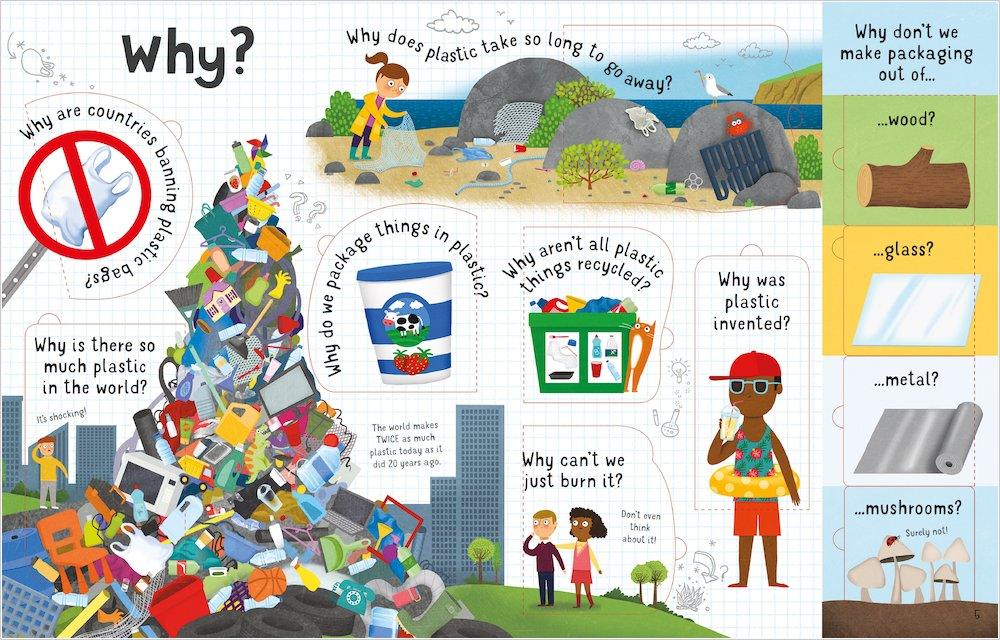 Usborne - Lift-the-Flap - Questions and Answers about Plastic - Spectrawide Bookstore