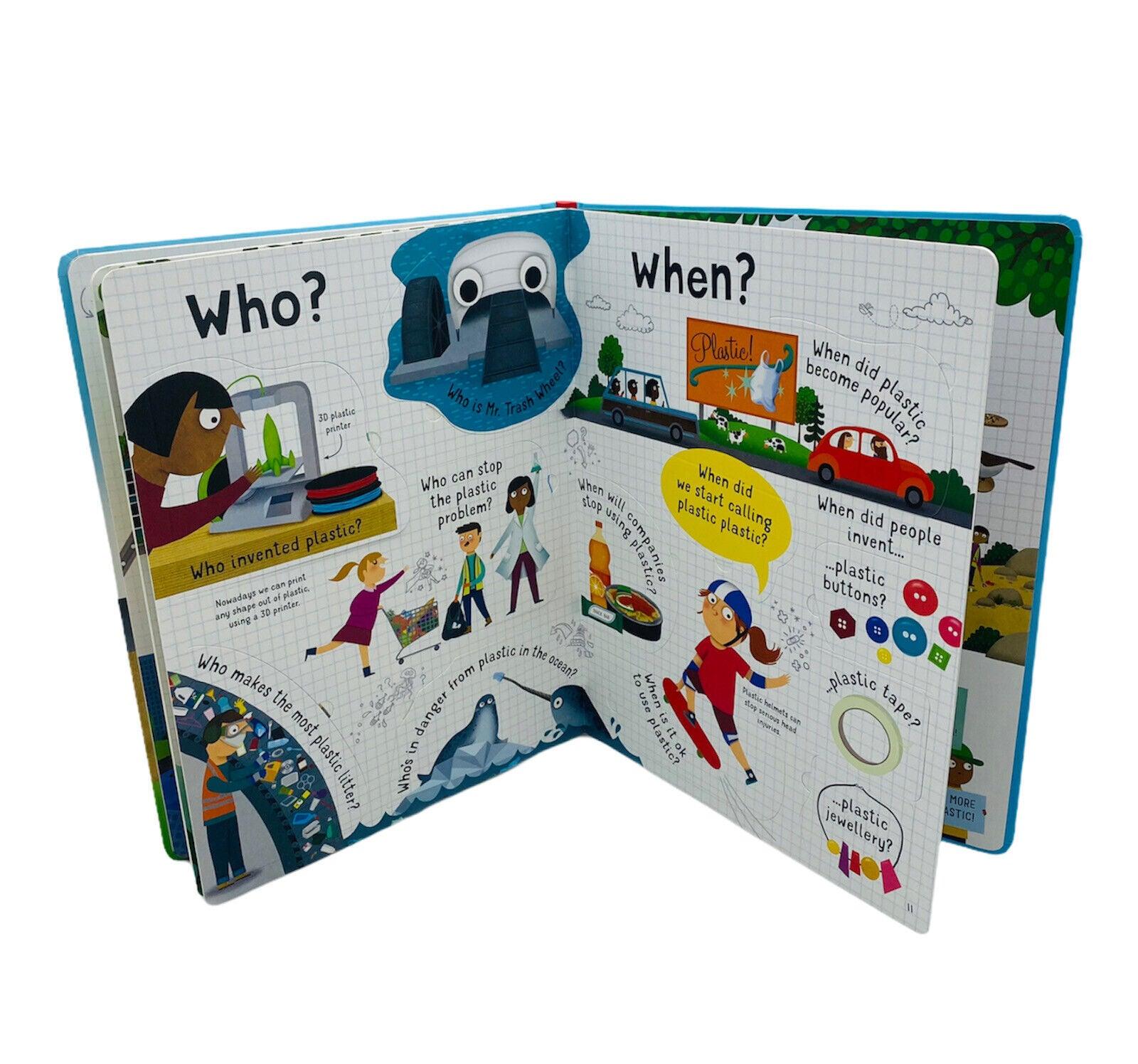 Usborne - Lift-the-Flap - Questions and Answers about Plastic - Spectrawide Bookstore