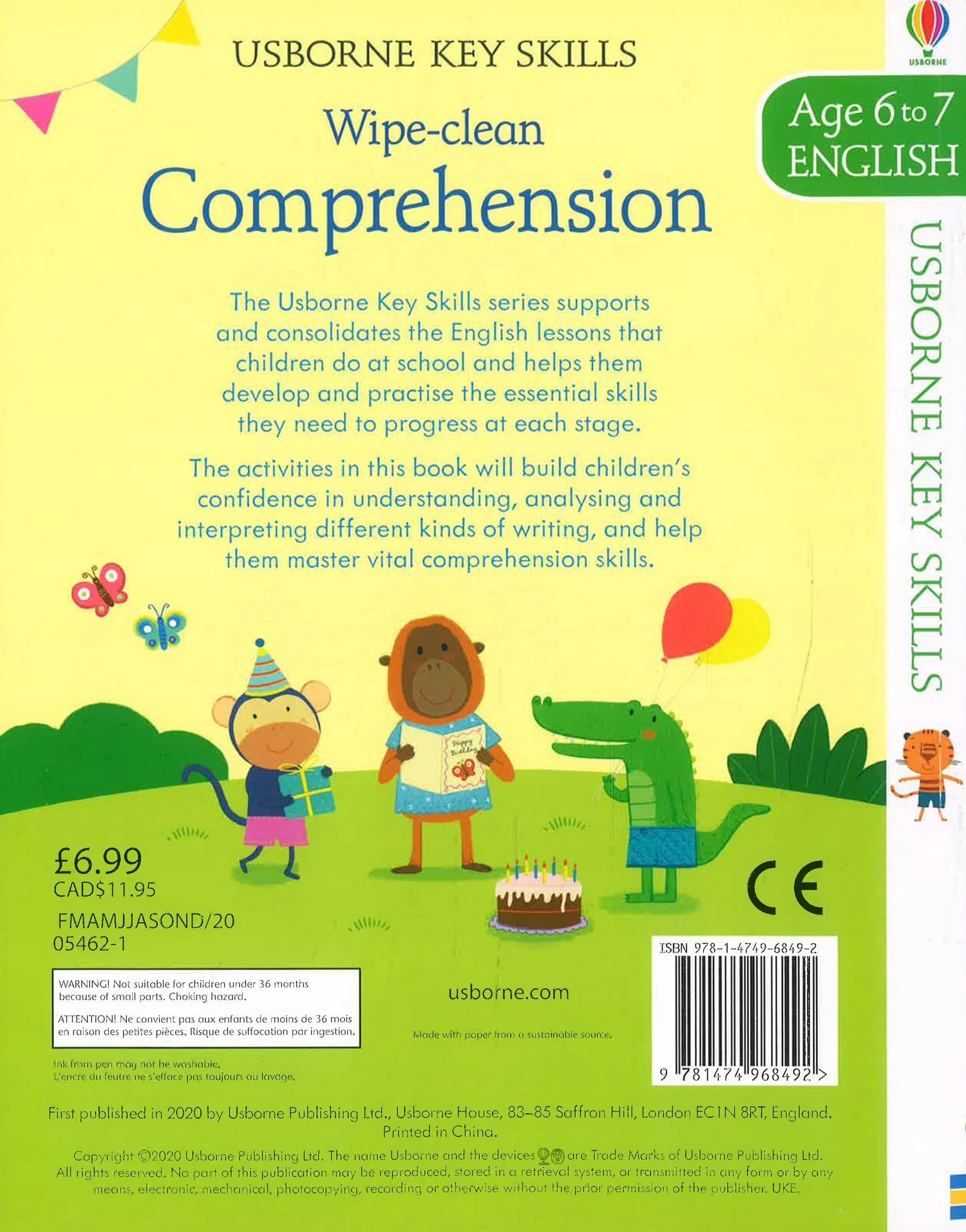 المهارات الأساسية من Usborne - الفهم النظيف للأعمار من 6 إلى 7 سنوات 