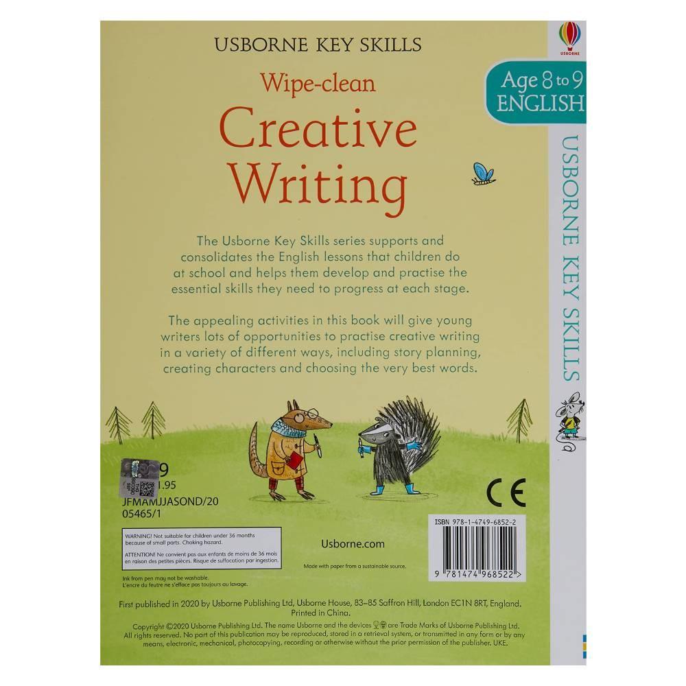 Usborne Key Skills - Wipe-Clean - Creative Writing Age 8to9 - Spectrawide Bookstore