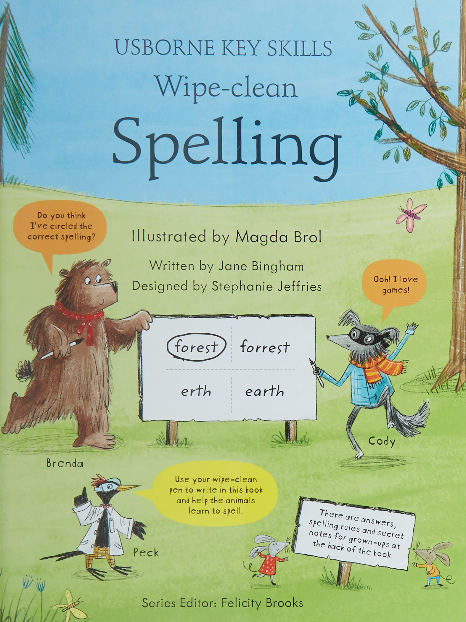 Usborne Key Skills Wipe Clean - Spelling 8-9