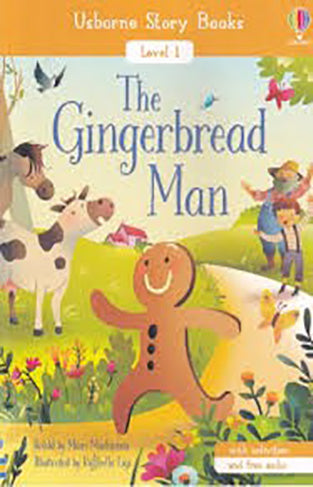 Usborne Story Books  - The Gingerbread Man - Level 1 (With Activities and Free Audio) - كتب القصص Usborne - رجل الزنجبيل - المستوى 1 (مع الأنشطة والصوت المجاني)