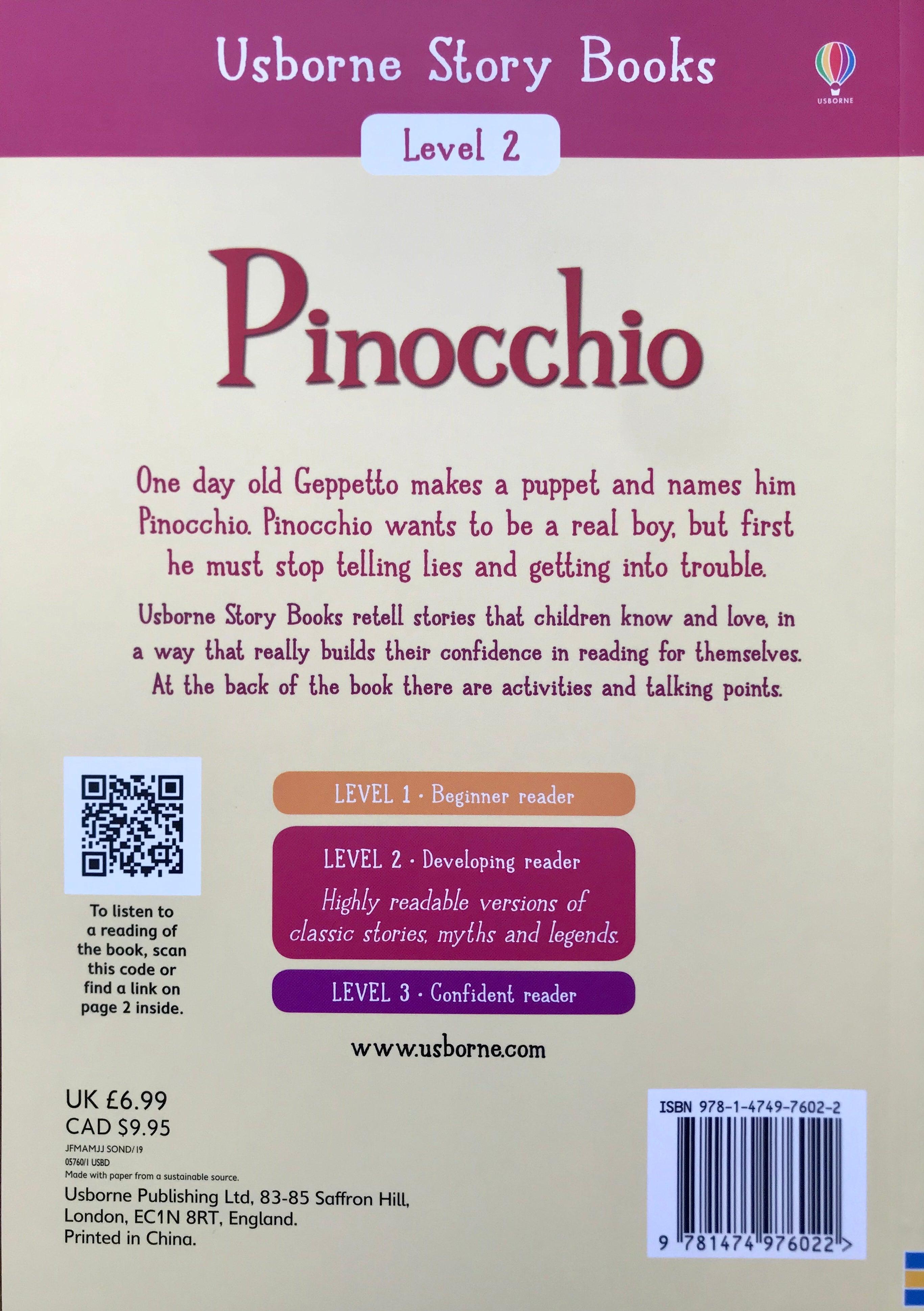 Usborne Story Books - Pinocchio - Level 2 - Spectrawide Bookstore