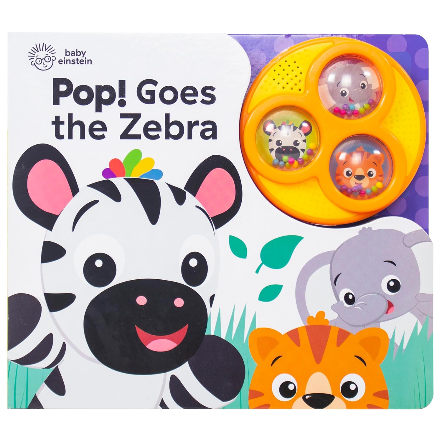 Baby Einstein: بوب! زيبرا تنطلق - كتاب صوتي بأزرار منبثقة