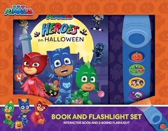 PJ Masks: Heroes On Halloween - Book And Flashlight Box set