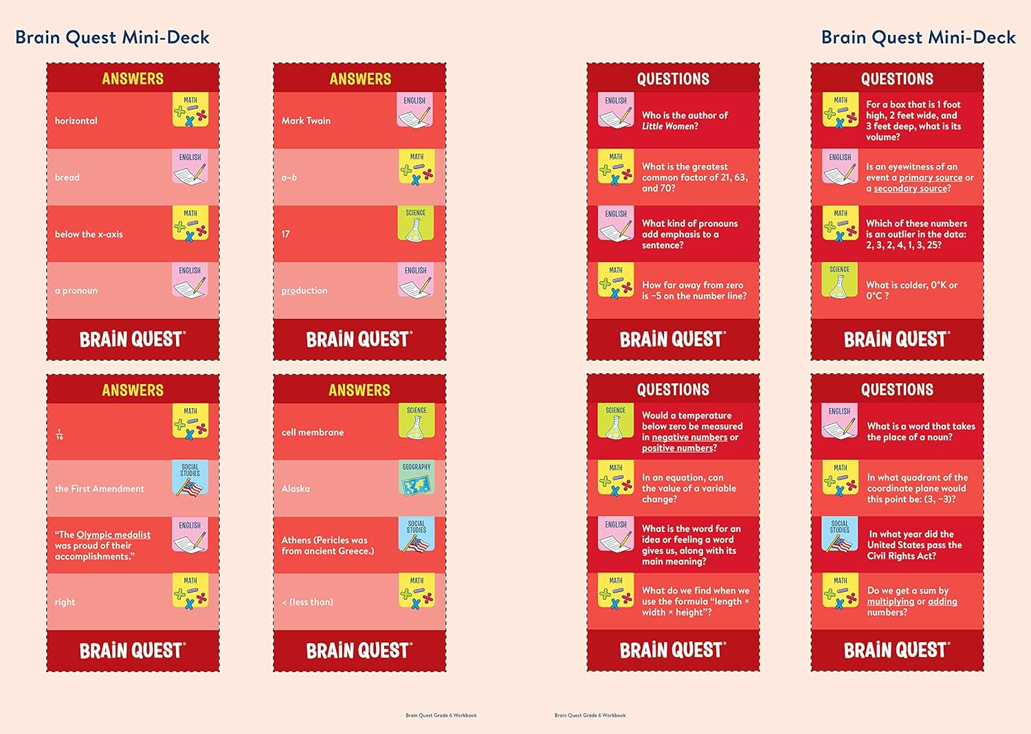 Brain Quest Workbook - Grade 6 - Revised Edition - مصنف Brain Quest: ا