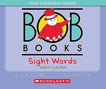 Bob Books - Stage 2 Emerging Readers -  Sight Words - Kindergarten (HB Bind-Up Phonics) - كتب بوب - المرحلة الثانية من القراء الناشئين - كلمات البصر - رياض الأطفال (مجموعة الصناديق)