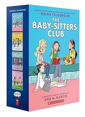 The Baby-sitters Club #1-4 Graphic Novel Box Set - مجموعة بوكس نادي جليسات الأطفال القصص المصورة #1-4