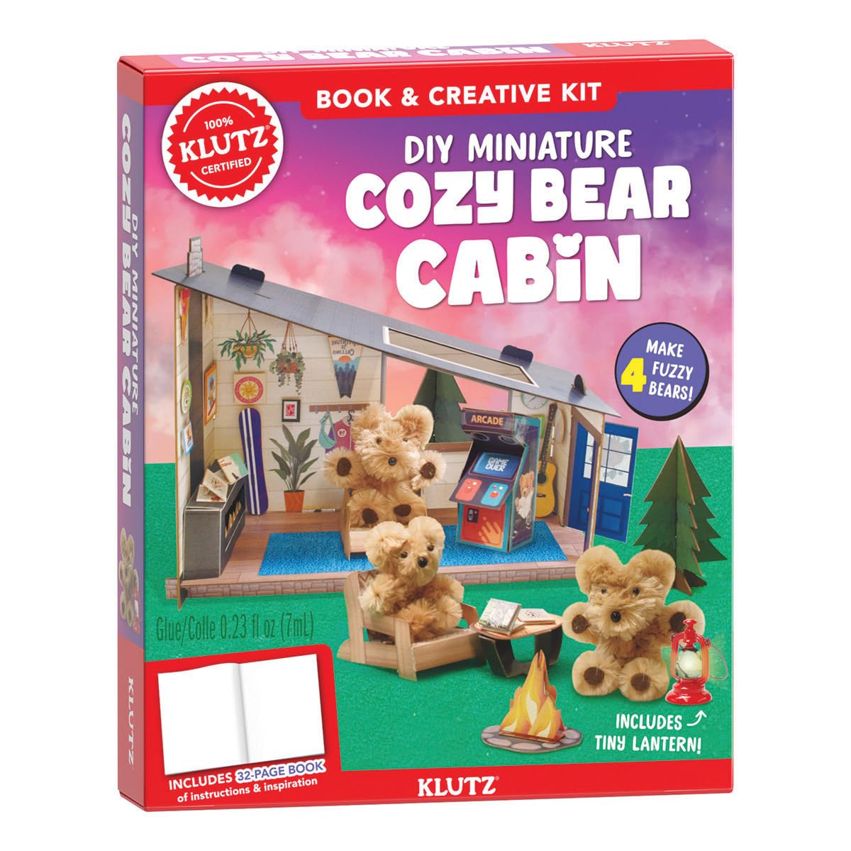 Klutz: DIY Miniature Cozy Bear Cabin - Book & Activity Kit