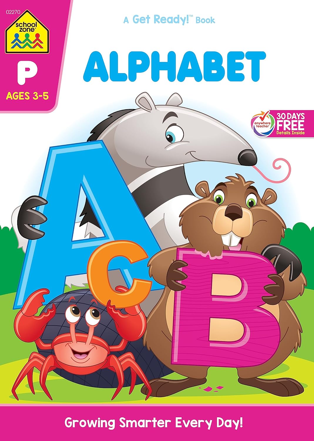 School Zone A Get Ready! Book Alphabet Ages 3-5