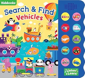 Search & Find - Vehicles Sound Book