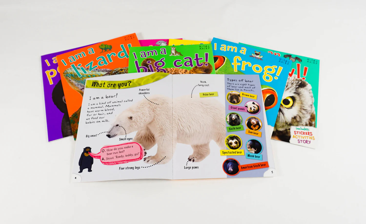 Animal Party Pack - 8 Books, Stickers And Free Masks
