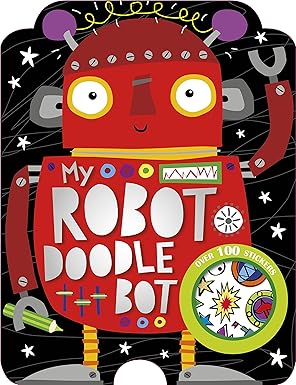 My Robot Doodle Bot (Shaped Colouring and Sticker Book)